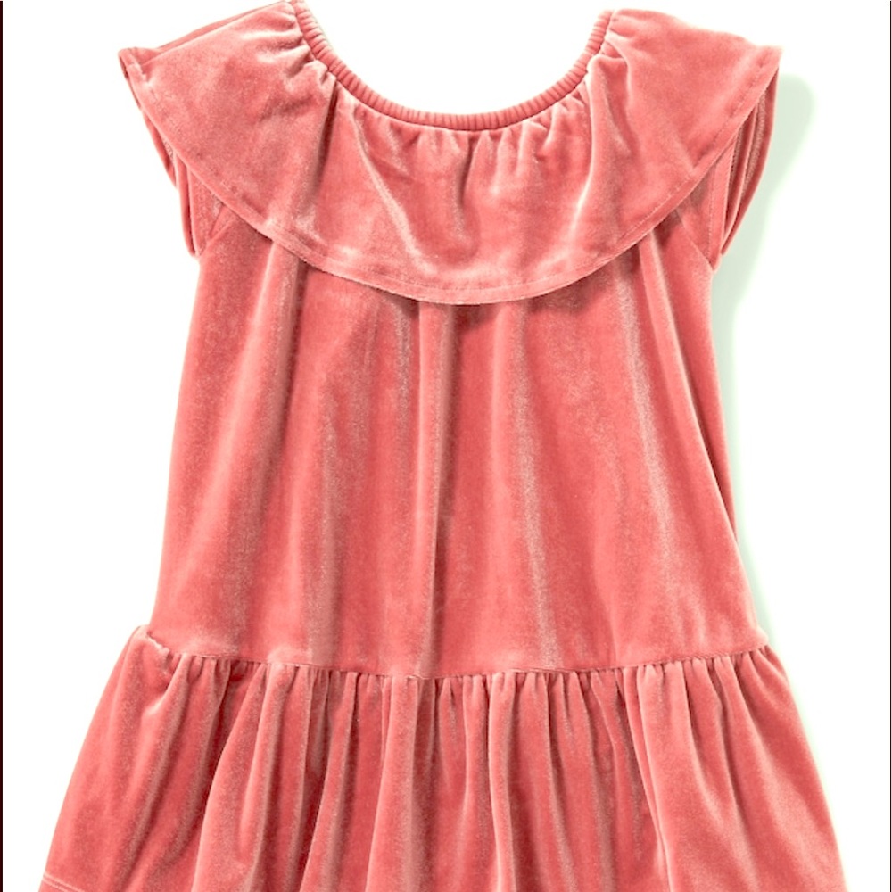 Ruffle Velvet Tiered dress: Bin A3